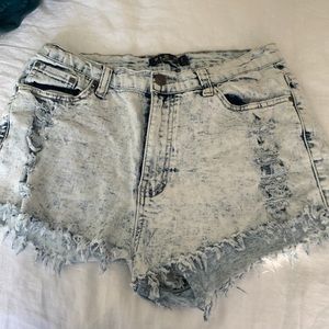 Denim shorts